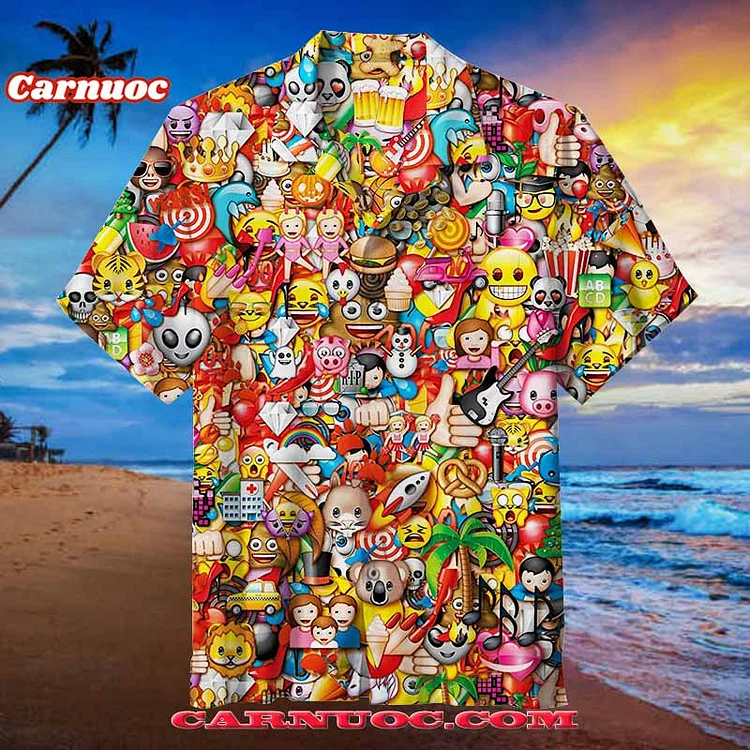 Emoji Collection | Unisex Hawaiian Shirt