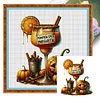 (Multi-Style) Halloween Magic Drinks-14CT Stamped Cross Stitch 50*50cm/19.69*19.69in