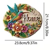 (US Only)2D Flat Hummingbird DIY Diamond Painting Art Hooks No Hole Punching Wall Decor