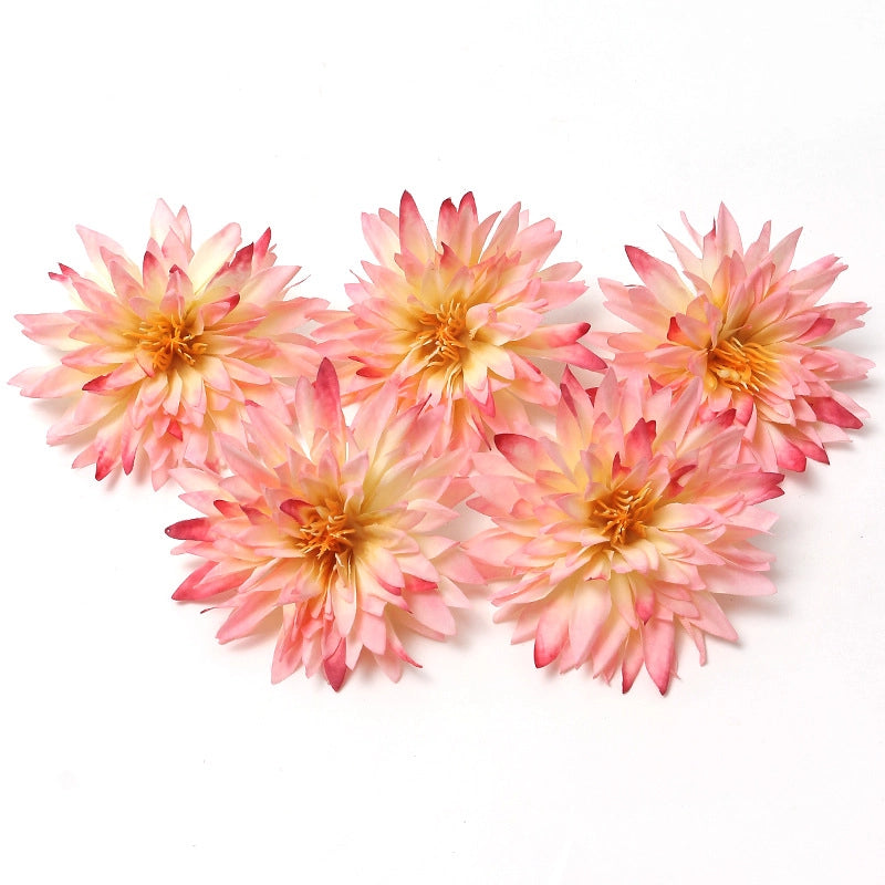 10 Pieces Pink Artificial Flower Wedding Shooting Props Handmade Diy Hair Accessories Decoration Flower Box Material