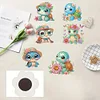 6Pcs Schildkr&ouml;te - 5d DIY Handwerk Aufkleber Magnet