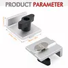 4Pcs T Track Stop Block Bi-Directional Short Stop Kit Woodworking Bench Top Jig