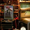Curved Sexy Pin Up Army and Girl Bike - Vintage Metal Signs(8*12Inch/12*16Inch)-Pin-up-girls