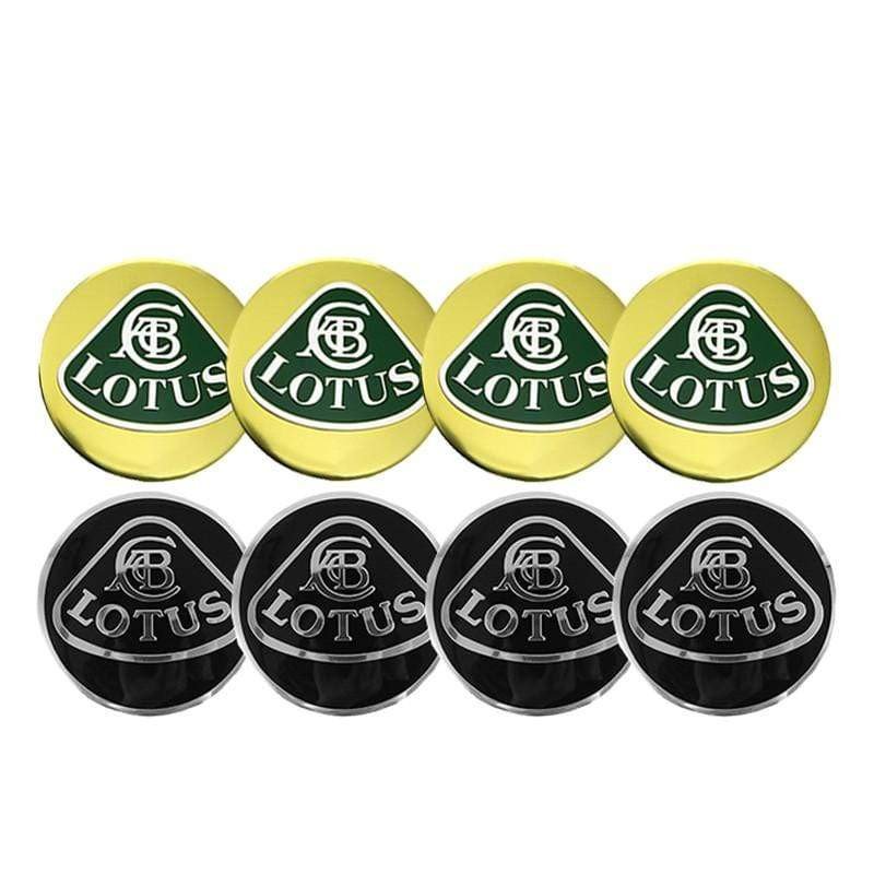 4pcs 56.5mm Lotus Logo Car Wheel Center Hub Cap Sticker Auto Tire Emblem Badge Decal voiturehub dxncar