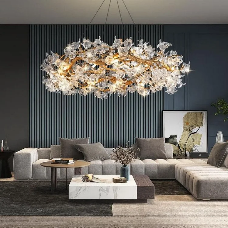 Datura Flower Modern Dining Room Branch Chandelier