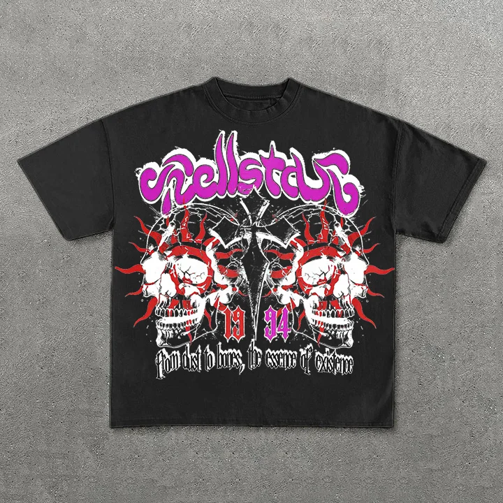 Vintage Hellstar Graphic 100% Cotton Short Sleeve T-Shirt