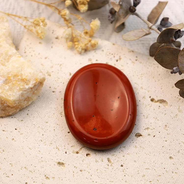 Red Agate Clearance Thumb Worry Stone