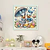 Disney Donald Duck And Daisy-11CT Stamped Cross Stitch 40*40cm/15.75*15.75in