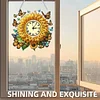 DIY Sunflower Diamond Painting Ornament with Clock Function for Decor