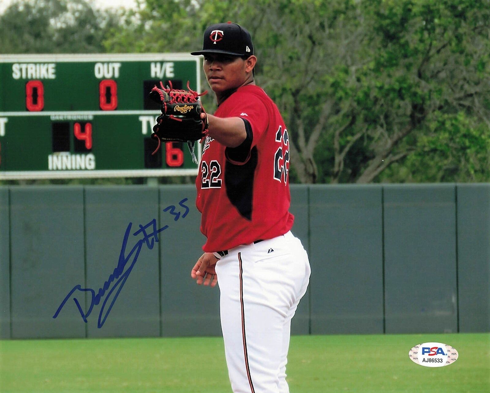 Brusdar Graterol signed 8x10 Photo Poster painting PSA/DNA Minnesota Twins Autographed