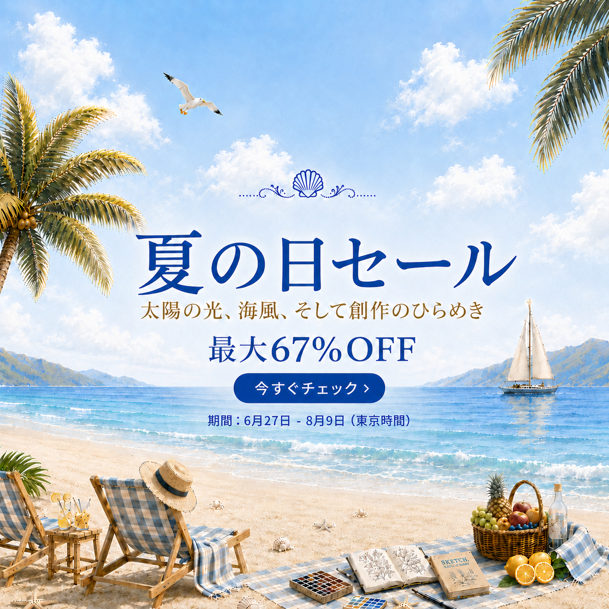 夏の日セール | Journalsay ジャーナル用品に焦点を当てる