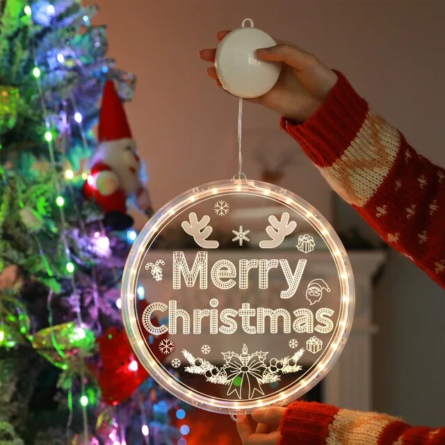 LED Christmas Fairy Lights New Year Gift Bedroom Living Room Restaurant Xmas Atmosphere Decoration Hanging Night light