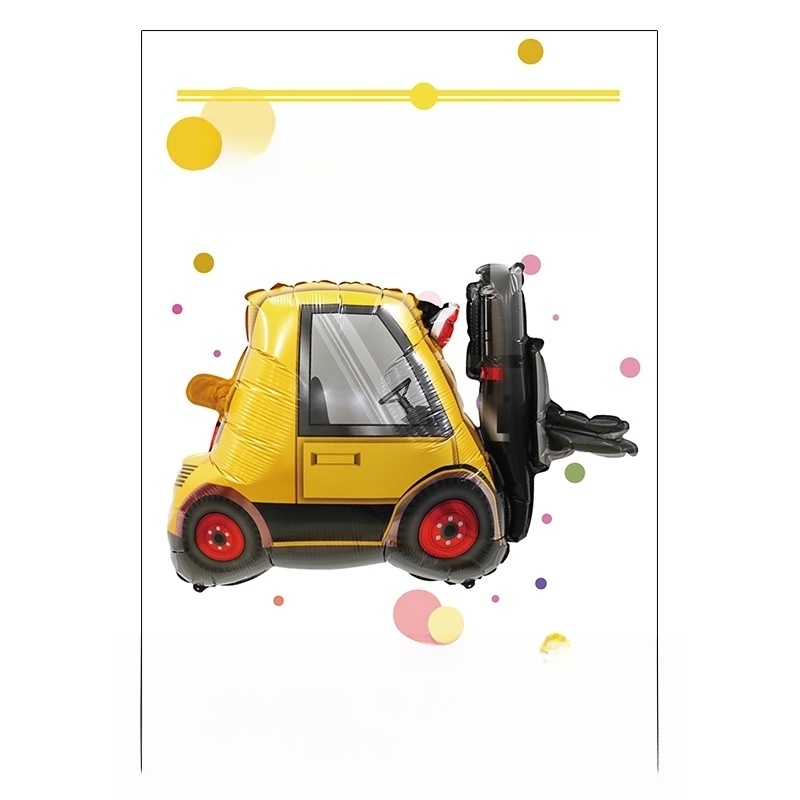 Birthday Cartoon Style Cute Car Airplane Aluminum Film Indoor Party Balloons