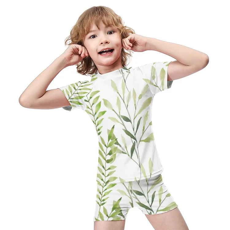 Boy's Swimsuit Leaf