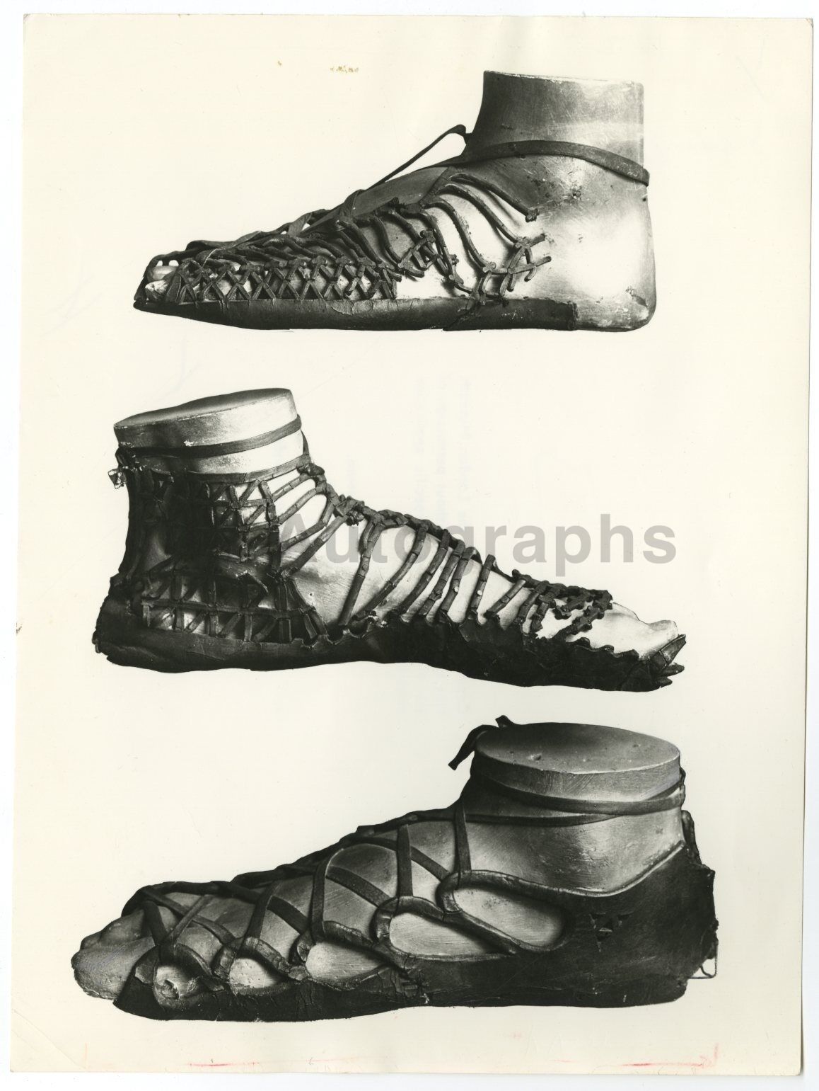 Classic Shoemaking - Vintage 8x10 Publication Photo Poster paintinggraph - 5th Century Sandals