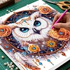 (Pre-Framed)Owl-Special Shape Diamond Painting Kit(25x25cm)