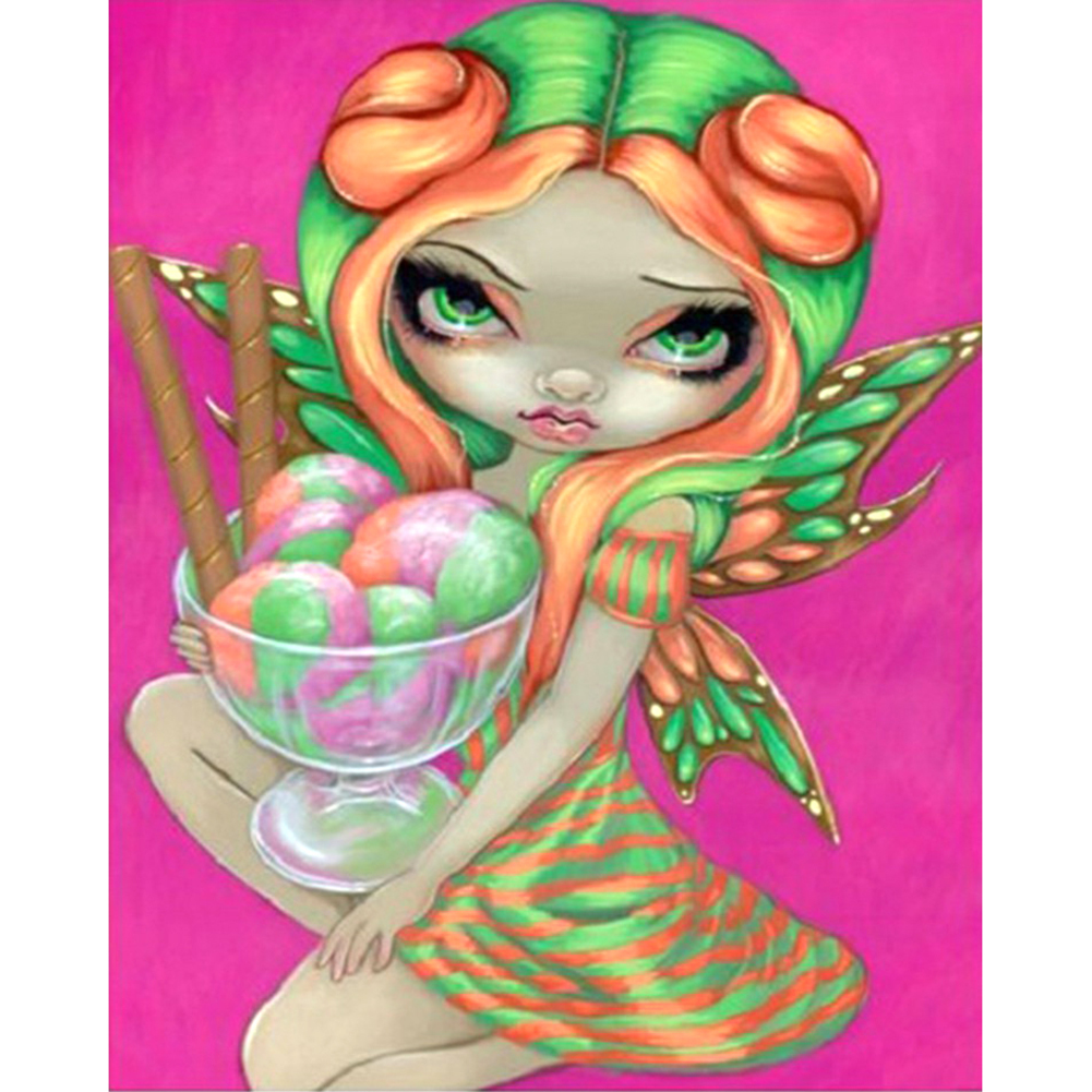 

Big Eyes Doll - Round Drill Diamond Painting - 30*40CM, 501 Original