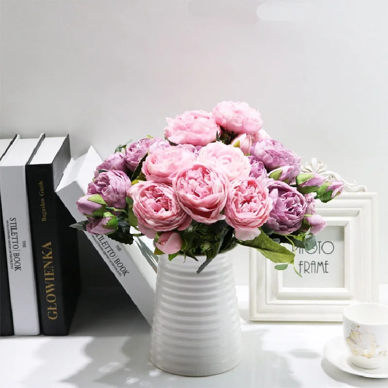 Peony Artificial Flowers Living room decoration simulation flower home decoration wedding bouquet