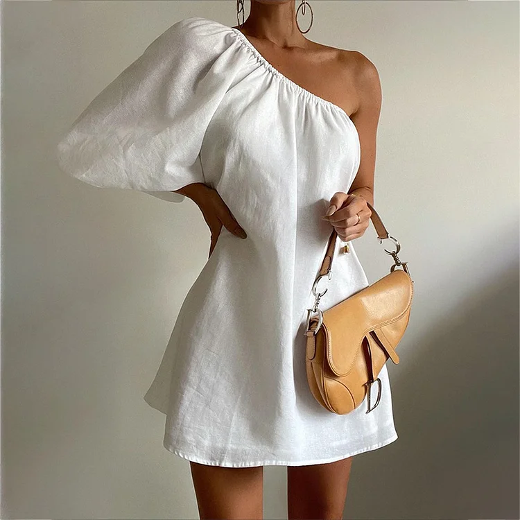 Women's Dress Minimalist OFF Shoulder Mini Dress
