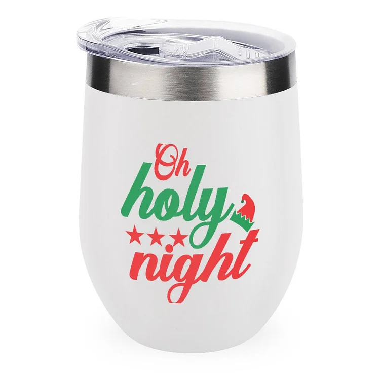 Oh Holy Night 15725884 Stainless Steel Insulated Cup Traval Mugs - Heather Prints Shirts