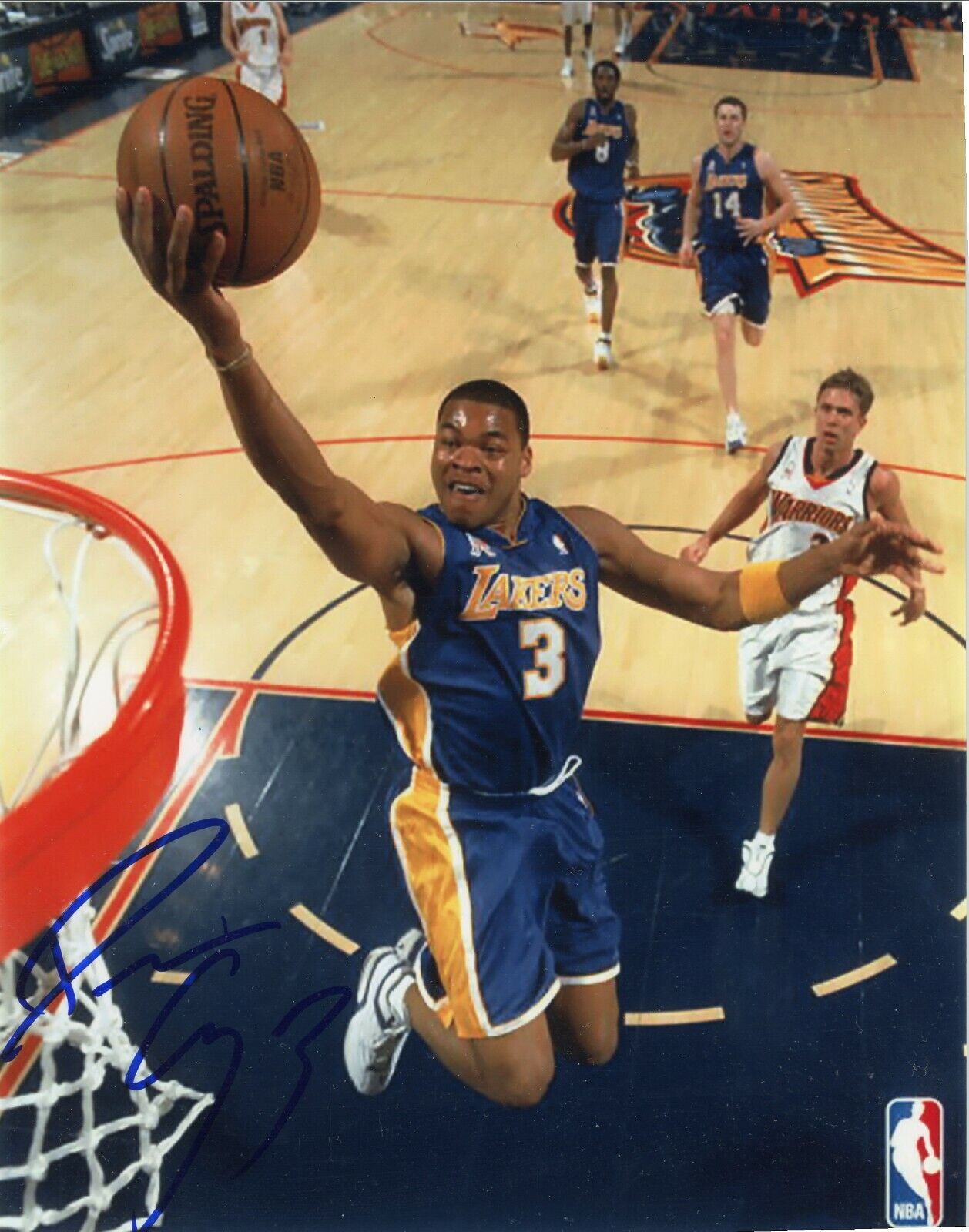 Devean George Los Angeles Lakers Signed Autographed 8x10 Photo Poster painting COA