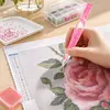Resin Diamond Painting Point Drill Pen with 4 Various Tips Painting Arts 5D Point Drill Pen Diamonds Art Points Drills Pens for Nail Arts Rhinestone Decorations Cross-Stitch (Pink)