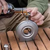Pure Titanium Portable Wine Flask Outdoor Camping Portable Titanium Flat Wine Flask Titanium Alloy Thickened 6 Ounces White Wine Flask