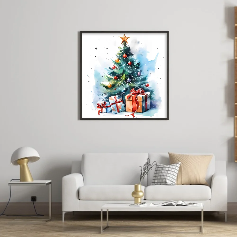 DIY Stamped Cross Stitch 11CT Full Embroidery 50*50cm - Christmas Tree