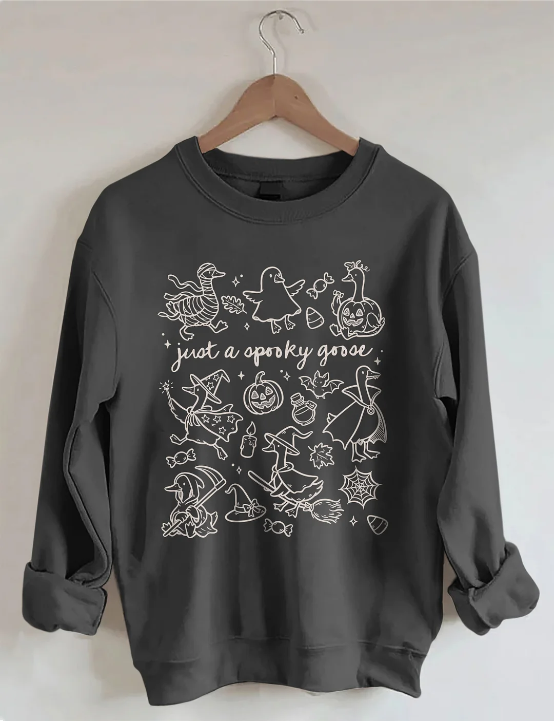 Just A Spooky Goose Doodles Sweatshirt