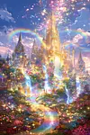 Luxury AB Velvet Diamond Painting Kit - Magic Castle