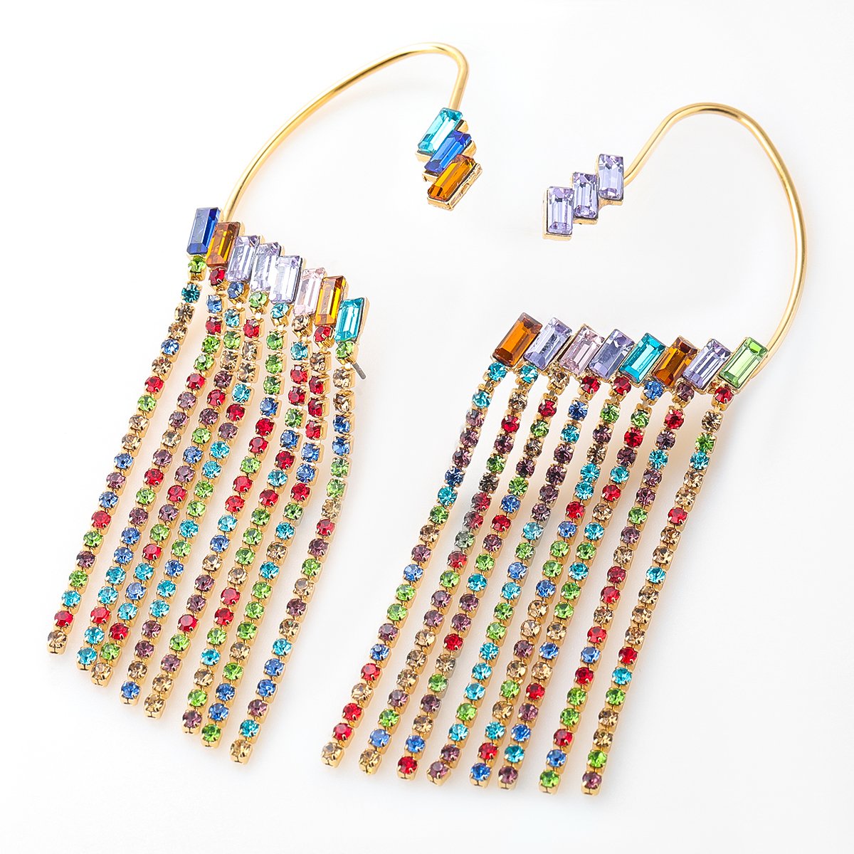 Rhinestone Women's Tassel Claw Chain Earrings Party Jewelry | Oxredo Shop Ramadan Sale