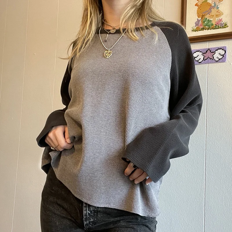 Ribbed Raglan Sleeve T- Shirts