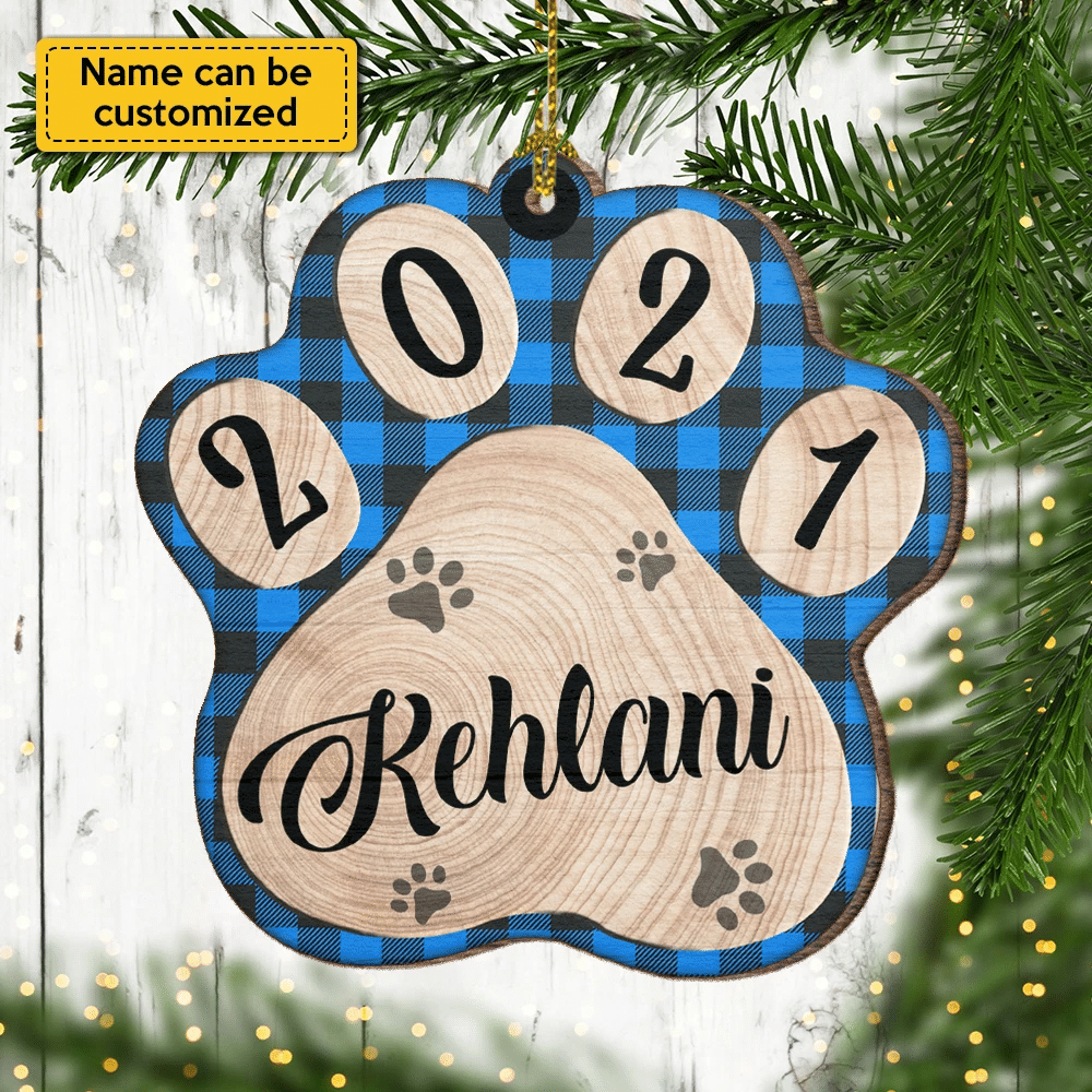 Dog Paw - Christmas Is Coming - Personalized Shaped Ornament