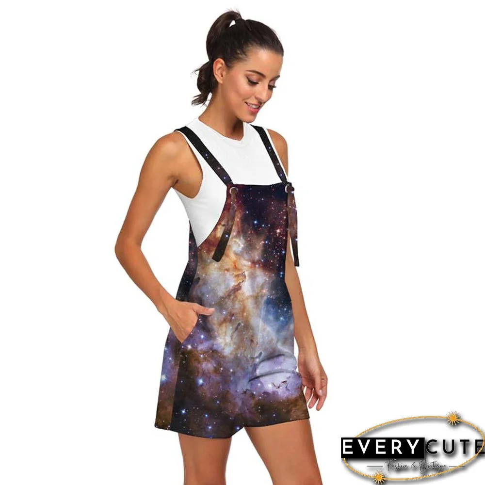 Multicolor Galaxy Print Romper