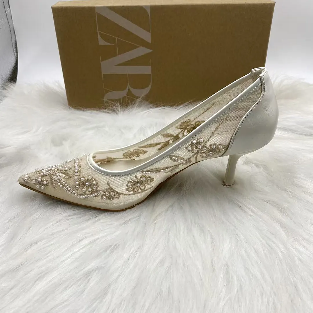 Breakj Breakj Home 2025 New Women's Shoes Low Heel Temperament High Heels High-Heeled Shoes Behind The Shallow Mouth Of Single Shoes