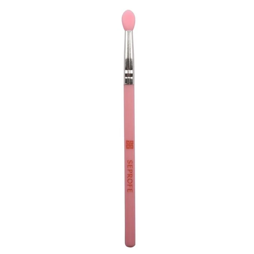 1pc Soft Silicone Eye Shadow Make up Brushes Metal Plastic Handle Mini Makeup Brush Convenient and Clean
