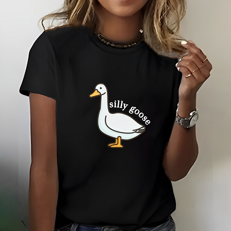 Silly Goose Funny Print T-shirt