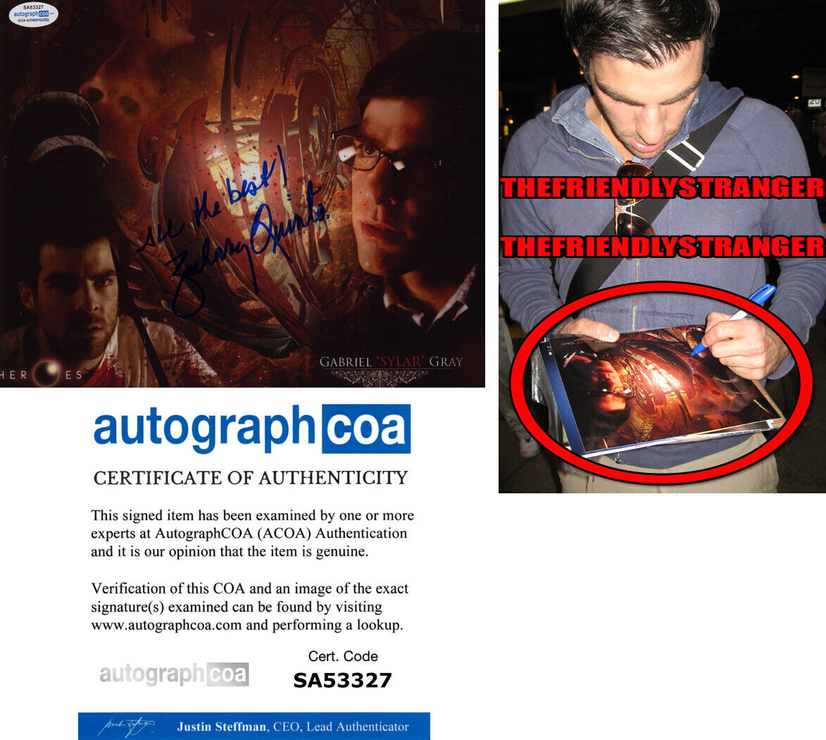 ZACHARY QUINTO signed HEROES