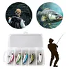 5pcs Mixed Colors Minnow Fishing Lures Artificial Hard Bait Wobbler Fishing Bait