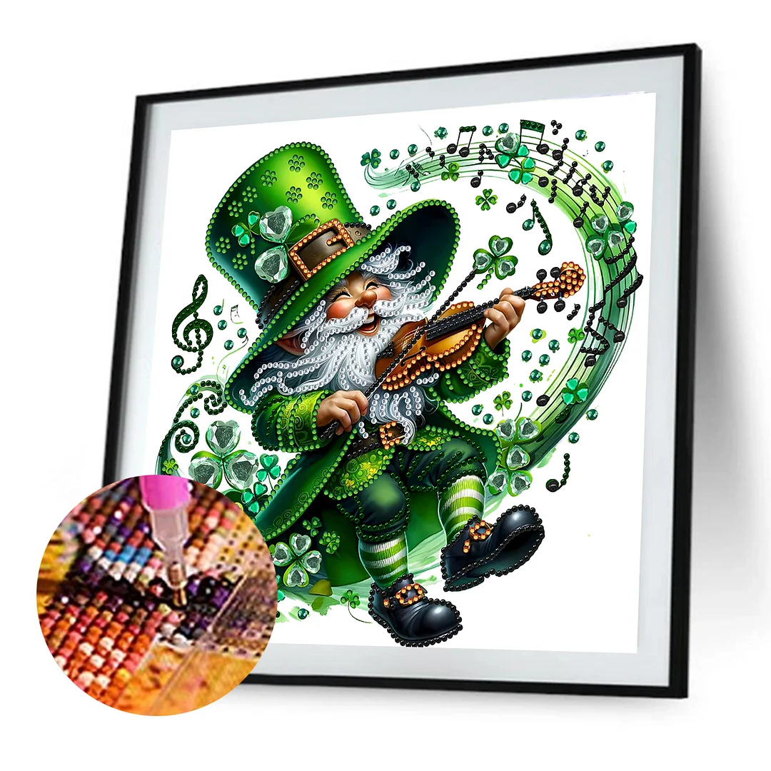 Music Elderly Special Shaped 5D DIY Partial Drill Diamonds Dots Gem Art Kits for Adults Beginners Home Decor Diamonds Paintings Gem Art 11.81 X11.81inch