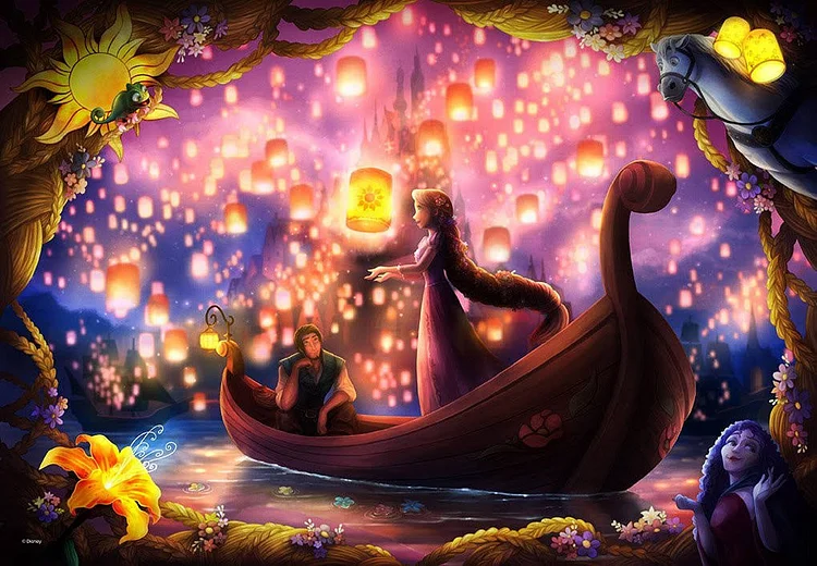 Disney Princess Rapunzel - Full Round 40*30CM