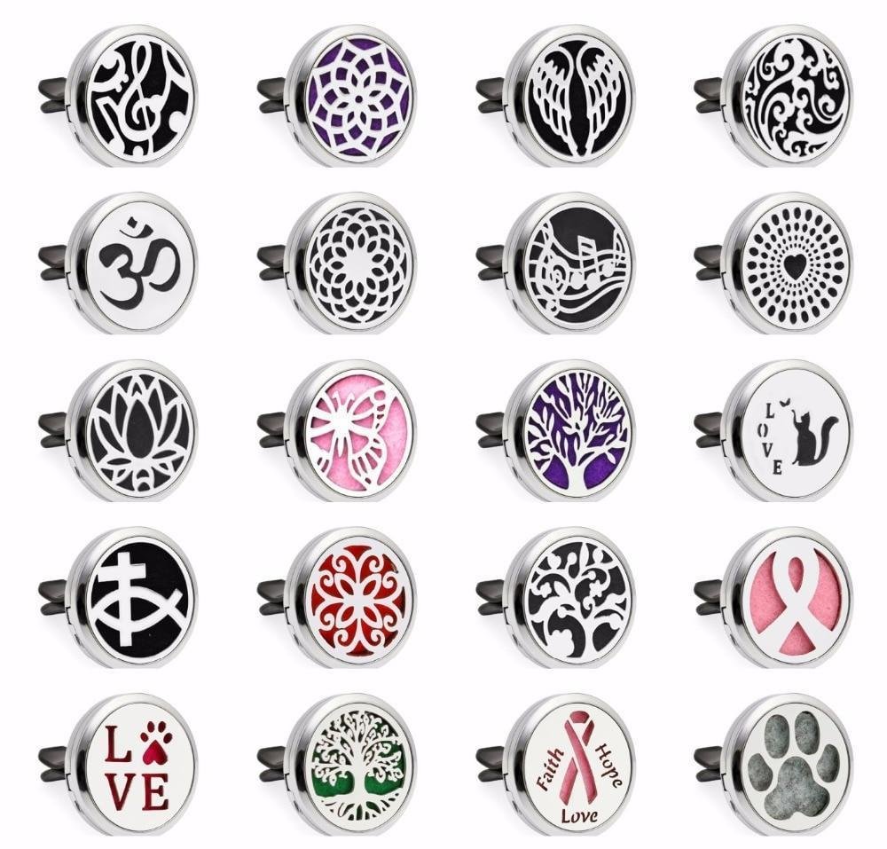 Colorful Aroma Essential Oil Air Freshener Perfume Aromatherapy Car Diffuser Locket
