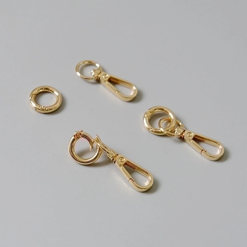 3 Pieces All Seasons Resin Solid Color Ring Handle Bag Chain