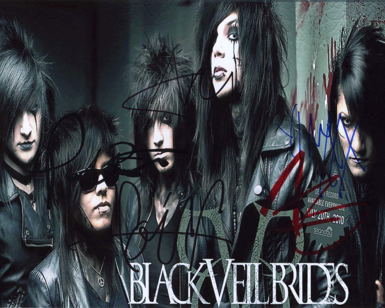 Black Veil Brides SIGNED AUTOGRAPHED 10 X 8