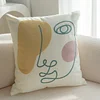 French Style Tulip Floral Embroidery Home Living Creative Cushion Pillow Cover