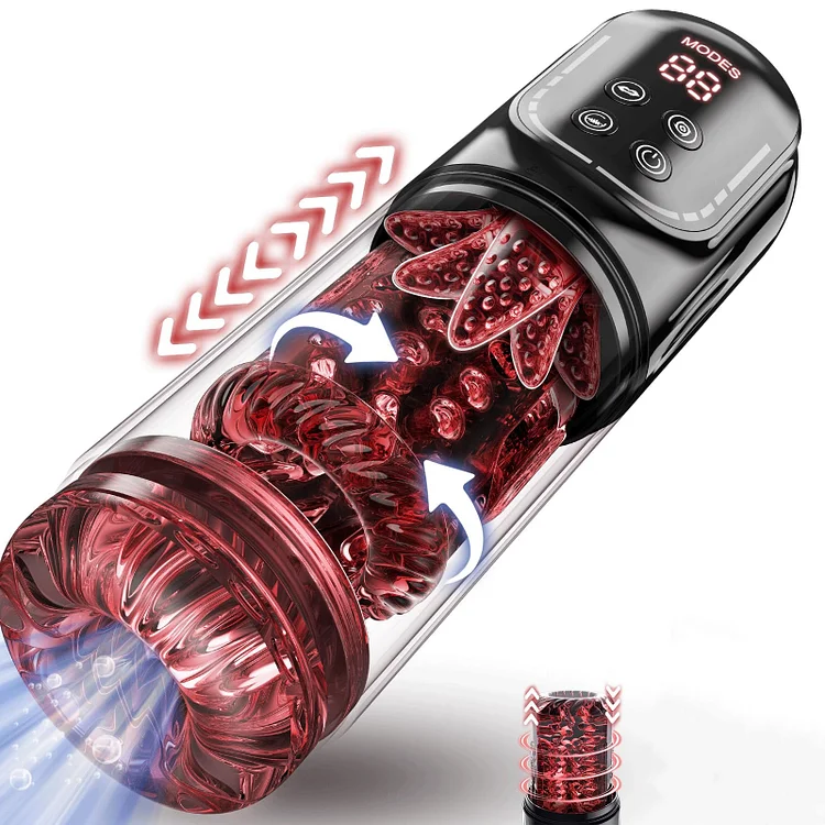 pearlsvibe -  Pearlsvibe-Male Masturbator With 7 Thrusting Rotating Vibrating Sucking Licking