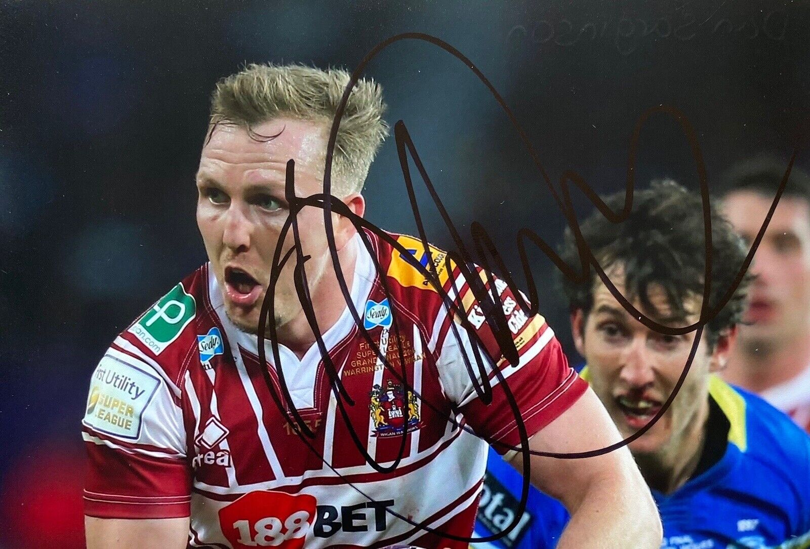 Dan Sarginson Genuine Hand Signed 6X4 Photo Poster painting - Wigan Warriors 2