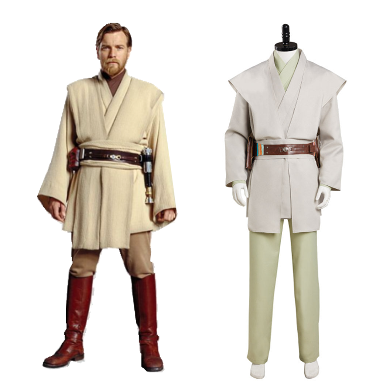 TV Obi-Wan Skywalker White Set Cosplay Costume Outfits Halloween Carnival Suit