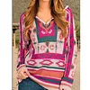 Women's Ethnic Style Hooded Sweater
