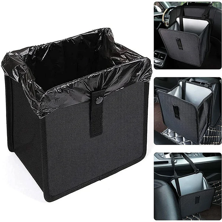 Car Trash Can, Foldable Trash Can Collapsible Hanging Trash Bag